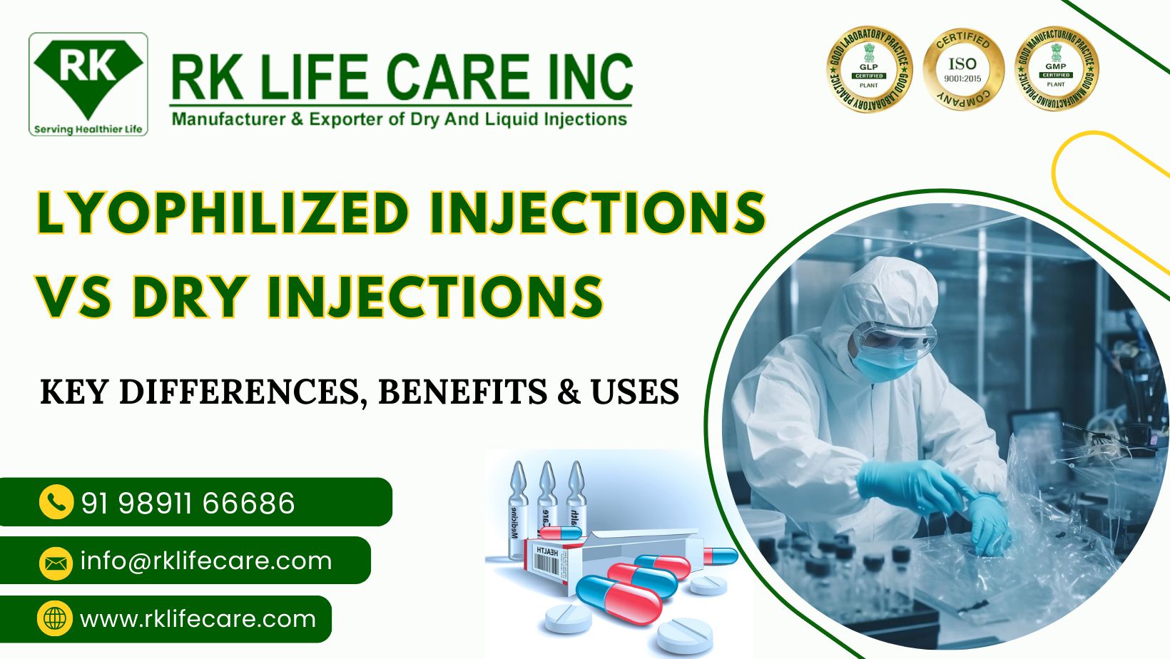 Lyophilized Injections vs Dry Injections: Key Differences, Benefits & Uses